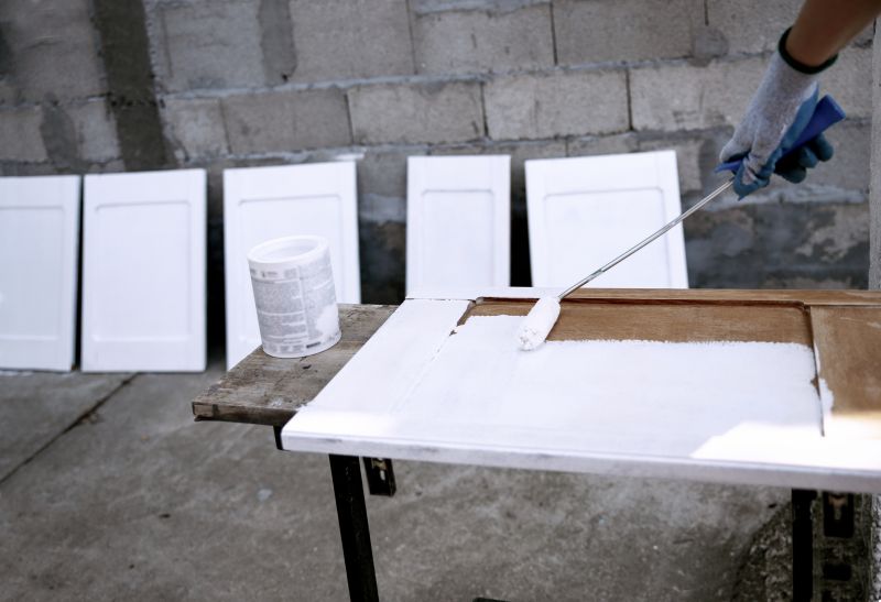 Cabinet Painting in Progress