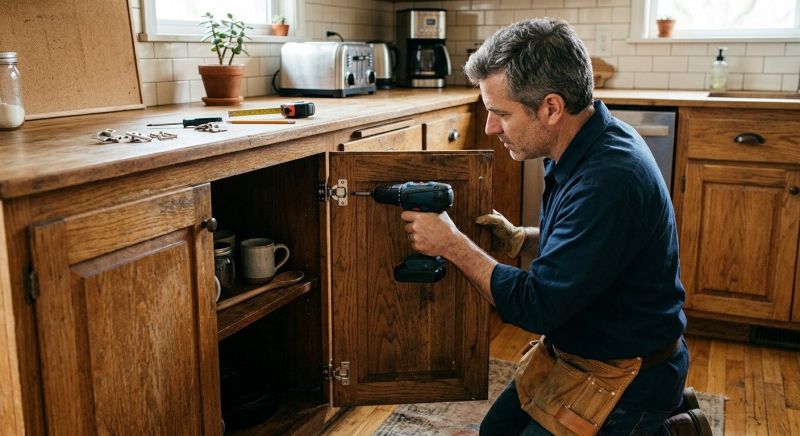 Cabinet Repair project example